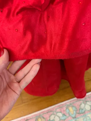 Sherri Hill Red Prom dress halter bedazzled thumbnail 4