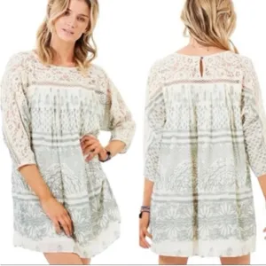 Free People Sun Daze Lace Mini Dress Medium thumbnail 6