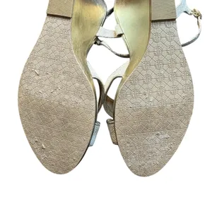 Lilly Pulitzer Shoes Womens Size 9.5 Gold Wedge Strappy Sandals‎ Ankle Strap thumbnail 10