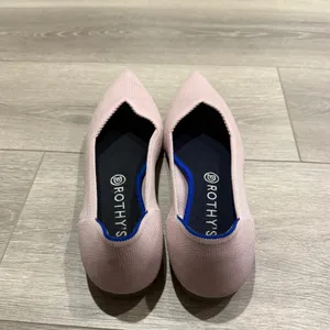 Rothy's The Point shoe in light pink thumbnail 10