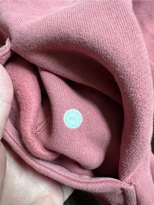 lululemon athletica Cropped scuba Half-Zip Hoodie in Dusty Rose size m/l thumbnail 4