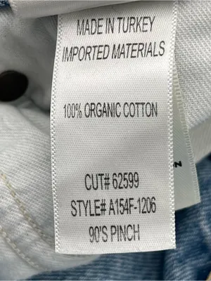 AGOLDE 90s Pinch Frayed Hem High Rise Straight Cropped Denim Jeans Sz 29 *READ* thumbnail 12