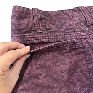 Free People Shorts Sz 0 Purple NWT Low Rise Button Fly Point Dume Chino Festival thumbnail 8