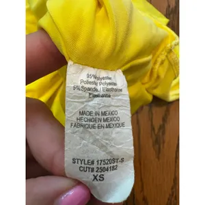 Windsor Yellow Ruched Halter Top and Ruffle Mini Skirt Set 17553ST-T XS thumbnail 9