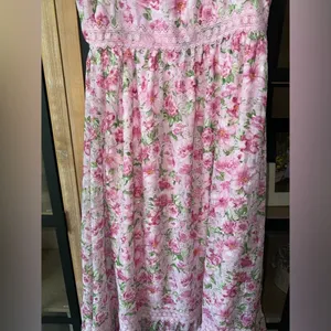 Floral tiered embroidered maxi midi dress garden roses loveshackfancy bow pastel thumbnail 5