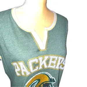 National Football League Green Bay packers cute vneck top thumbnail 8