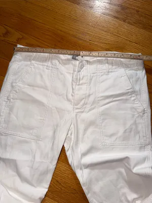 American Eagle Outfitters White Cargo Pants thumbnail 3