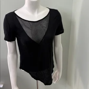 Alo Yoga Mesh Shadow Tee black thumbnail 3