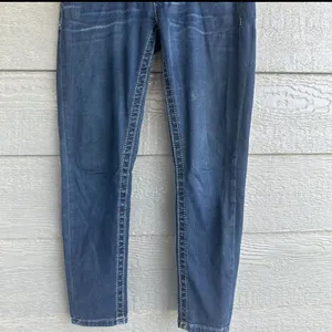 ￼Miss Me‎ Signature Skinny Crop Women’s Size 27 Western Biker Ankle Jeans thumbnail 12