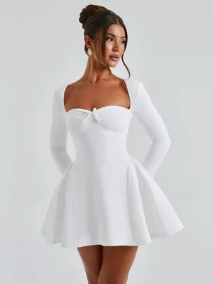 Babyboo Mini Dress Megan Medium Ivory NWT Bridal Dress Feminine Coquette Dress S thumbnail 7