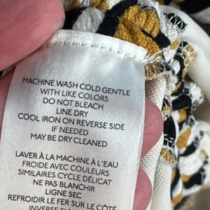 Anthropologie Maya Ruched Cowl Neck Dress Yellow Geometric Print Size MP. NEW! thumbnail 12
