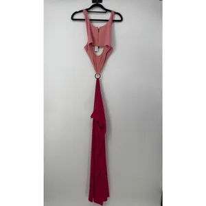 alice + olivia Arizona Cutout O-Ring Maxi Dress Womens Size 12 thumbnail 4