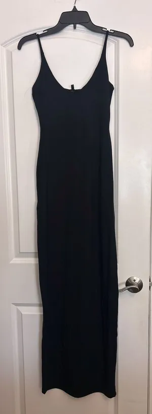 Skims Scoop Neck Long Dress thumbnail 1