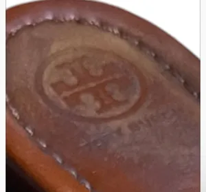 Tory Burch Miller Thong Sandals in Brown Textured Leather Size 8M thumbnail 4
