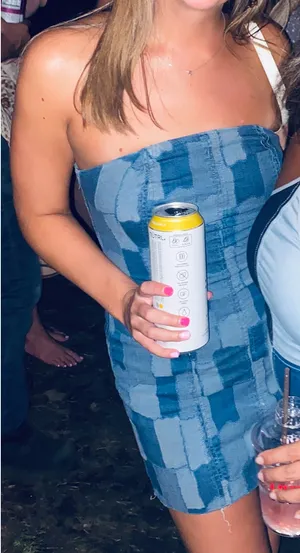 Strapless Jean Target Dress thumbnail 2