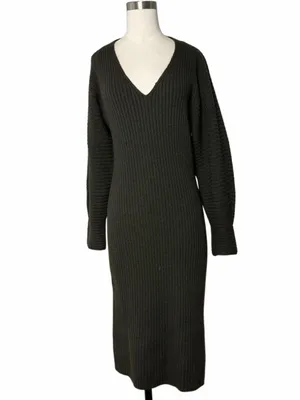 VINCE Fitted Dolman Sleeve Dress thumbnail 6