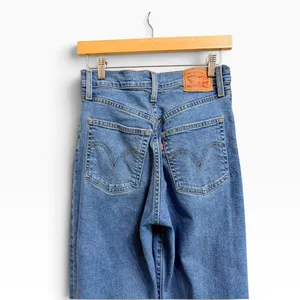 Levis Denim Ribcage Straight Ankle jeans Medium Wash Jeans 27x27 thumbnail 7