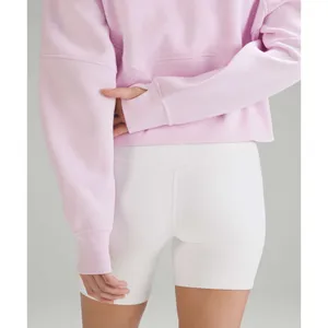 Lululemon Scuba Oversized Half-Zip Hoodie Meadowsweet Pink XS/S thumbnail 6