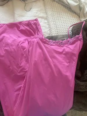 SKIMS Pink Lace Silk Dress Trim Slip thumbnail 2