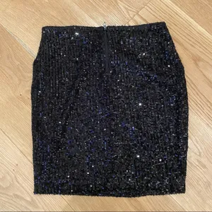 Banjul Sequin Mini Skirt Black thumbnail 2