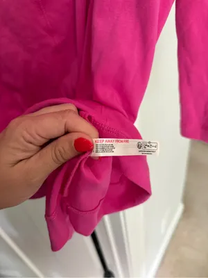 Daily practice pink long sleeve dress Anthropologie stretch‎ thumbnail 5