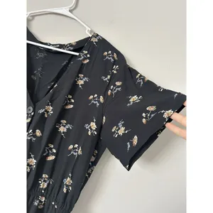 Madewell Daisy Print Button Up Boho Feminine Cottagecore Romper Size Large thumbnail 11