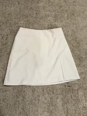 Aritzia- Sunday Best- White Tatiana High Waist Mini Skirt thumbnail 2