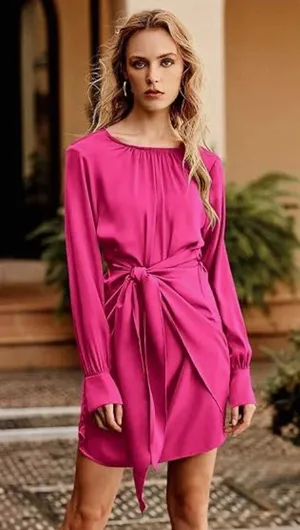 PRETTYGARDEN pink mini dress thumbnail 3