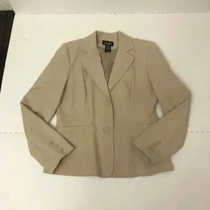 Tan 2‎ Button Lined Blazer by Rafaela - Size 4P thumbnail 2