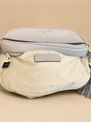 Kate Spade New York Kourtney Camera Bag Pebble Leather Lavender Crossbody EUC thumbnail 5
