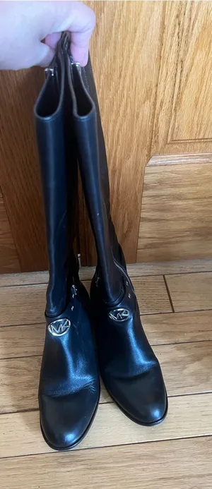 Michael Kors - Black Leather Boots thumbnail 1