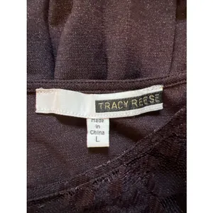 Vtg Tracy Reese Shimmer Maxi Gown Pleated Lace Y2K Whimsigoth Fairy Deep Purple thumbnail 6
