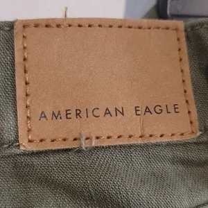American Eagle Highest Rise Mom Shorts 12 Olive Green *NWOT FLAWED* thumbnail 10