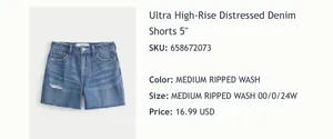 Hollister Ultra High-Rise 90s Shorts thumbnail 2