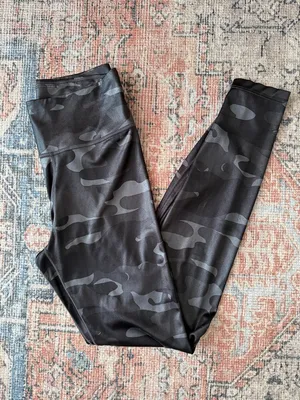 NIKE Black Camo Active Leggings Size Small thumbnail 6