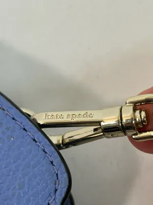 Kate Spade New York Margaux Crossbody in Blue Leather with Chain Strap thumbnail 6