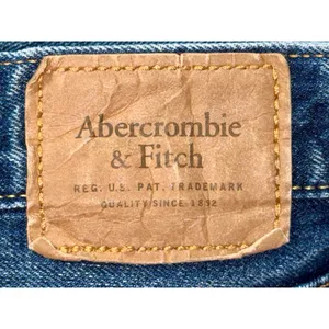 Abercrombie & Fitch Classic Straight 100% Cotton Blue Denim Jeans Size 33W x 32L thumbnail 5