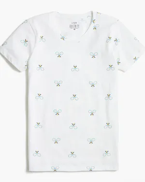 J.Crew Tennis Print Tee — Tenniscore Aesthetic thumbnail 11