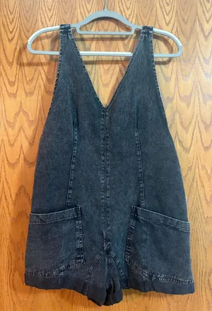 Women’s Shein Jean Romper Overalls thumbnail 1