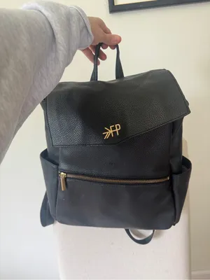 Freshly Picked diaper bag backpack leather zipper pockets baby new mom thumbnail 14