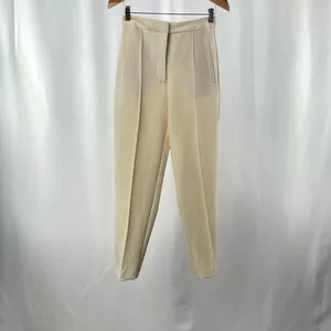 Zara‎ High Waist Trousers in Ivory Size Small thumbnail 6