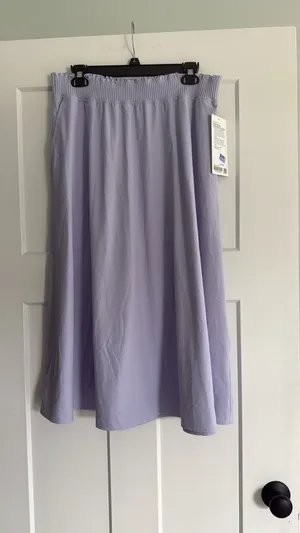 Lululemon Large Stretch Woven Ruffle-Waist Midi Skirt thumbnail 3
