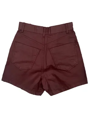 Zara Vegan leather High-Waist Button Front shorts thumbnail 3