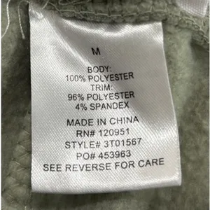 Olive +‎ Oak Sage Green Fleece Joggers Sweatpants Pockets Womens Medium thumbnail 6