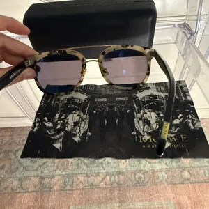 Krewe Tortoise Shell Sunglasses with Black Accents thumbnail 3