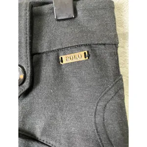 POLO Ralph Lauren Black Moto Riding Pants‎ Women's Size 2 Skinny Stretch Zip thumbnail 5