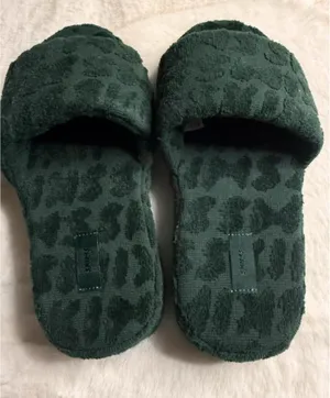 SKIMS Spa Terry Platform Slide Slippers Pine Green EU 37 / US 6.5-7 New thumbnail 1
