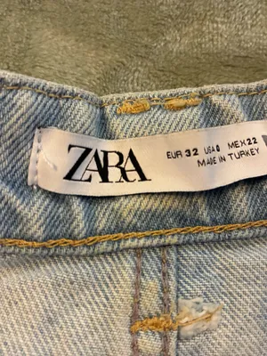 Women’s Zara Brand High-Rise Light Blue Denim Shorts Size 0 thumbnail 3
