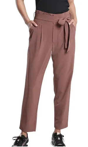 Athleta Skyline Pant II Brown High-Rise Ankle Tie Wais Size 14 thumbnail 1