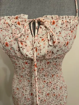 Kirra Smocked Floral Spaghetti Straps Mini Dress thumbnail 8